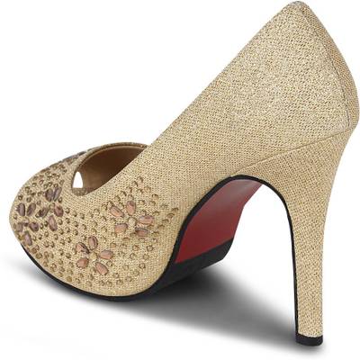 Kielz Women Gold Heels
