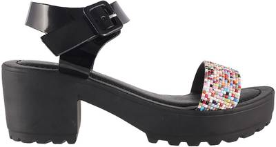 Mochi Women 11,Black Heels
