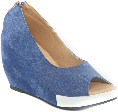 

Dolphin Miles Women Blue Wedges