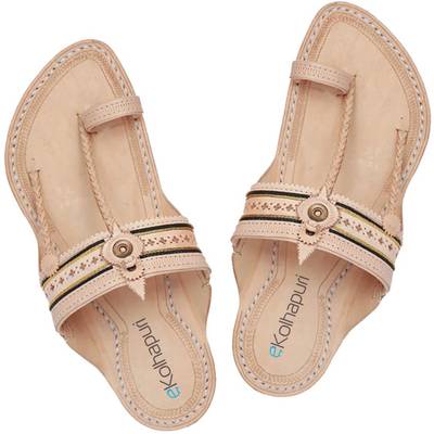 eKolhapuri Men Yellow Sandals