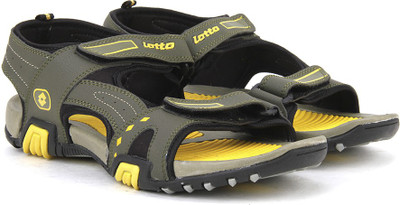 

Lotto Men Olive/Yellow Sports Sandals
