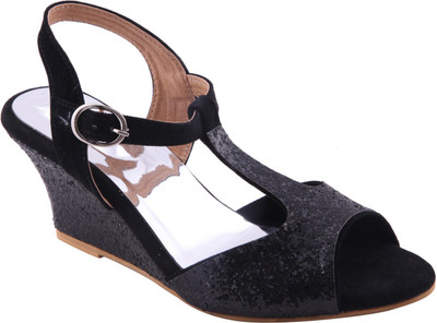 

Adorn Women Black Wedges