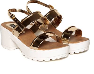Ten Women Gold Heels