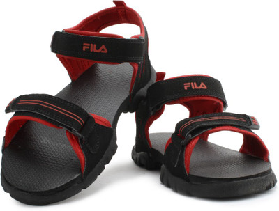 

Fila Men Blk, Rd Sandals