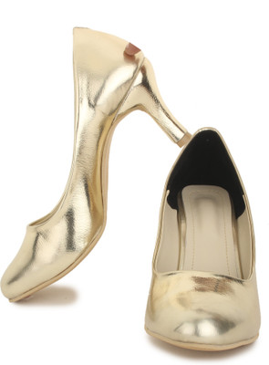 

Sapatos Party Wear For Women(Gold, Mt-1007-golden