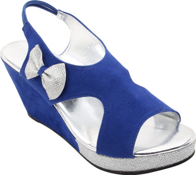 

Royal Collection Women Blue Wedges