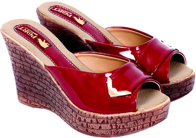 

Port Women White Wedges