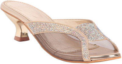 

Adorn Women Golden Heels