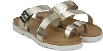 Miss CL By Carlton London Women GOLD Flats