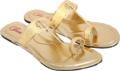 

Jade Women Gold Flats