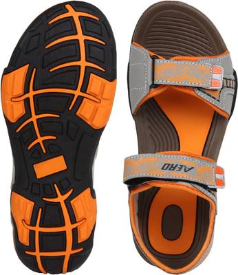 Aero Men TAN::BLK::ORG Sandals