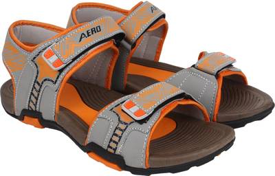 Aero Men TAN::BLK::ORG Sandals