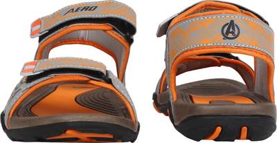 Aero Men TAN::BLK::ORG Sandals