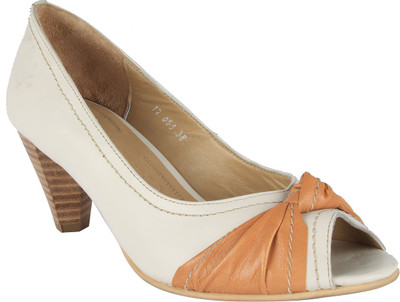 

Salt N Pepper Women White Cuio Heels