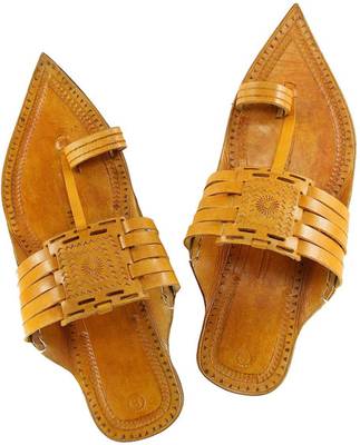 eKolhapuri Men Yellow Sandals