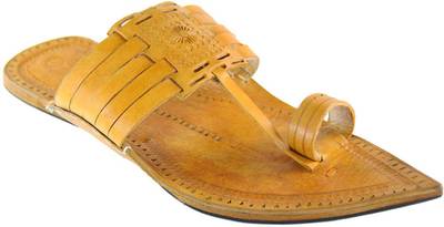 eKolhapuri Men Yellow Sandals
