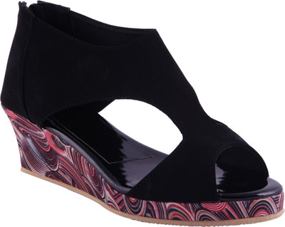 

Adorn Women Black Wedges