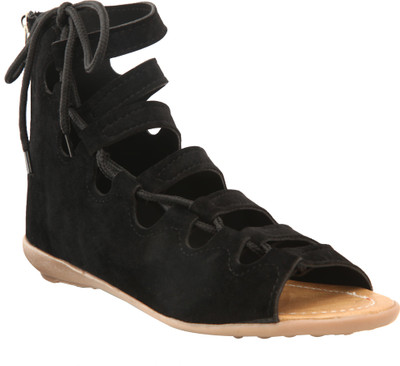 

CUTE FEET Women Black Flats