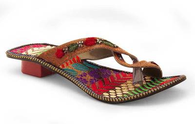 Indiangiftemporium Women Maroon Heels