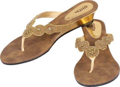 Glitz Women Gold Heels