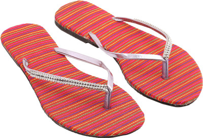 

Footrendz Women Red::Yellow::Green Flats