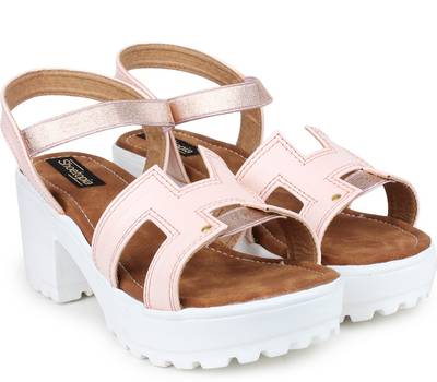 Shoetopia Women Pink Heels