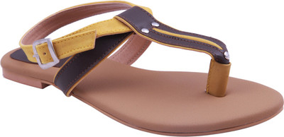 

Adorn Women Brown and Beige Flats