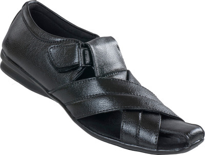 

LeCobbs Men Black Sandals