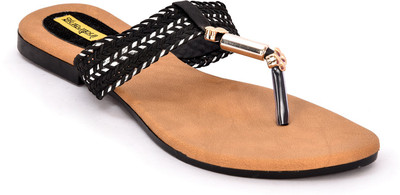 

Indirang Women Black Flats