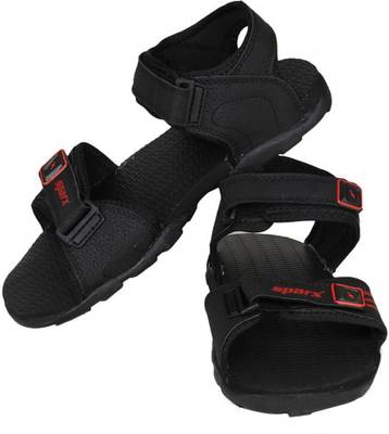 Sparx Men Black Sandals