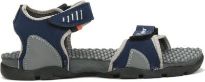 Sparx Men Navy Blue Yellow Sports Sandals