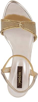 Mochi Women 15,Gold Heels