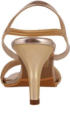 Mochi Women 15,Gold Heels