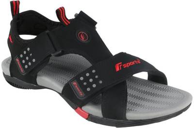 Fsports Men Black Red Sandals