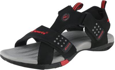 Fsports Men Black Red Sandals