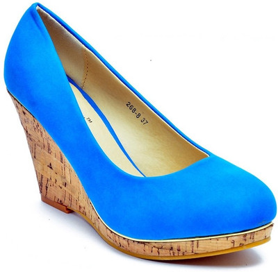 

Bruno Manetti Women Blue Wedges