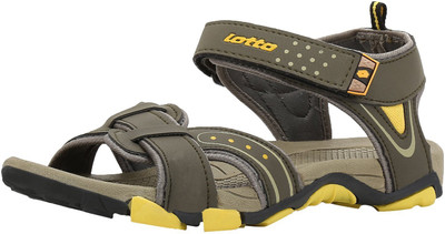 

Lotto Men Olive Yellow Sandals