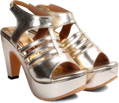 Meriggiare Women Gold Heels
