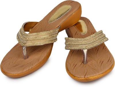 

Bonzer Women Gold Wedges