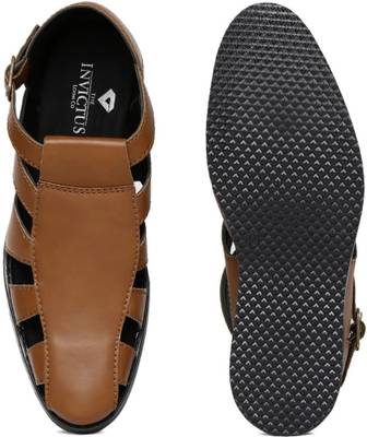 Invictus Men Black Sandals