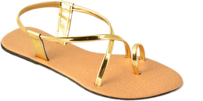 

Myra Women Golden Flats