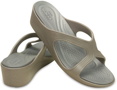 

Crocs Women Grey Wedges