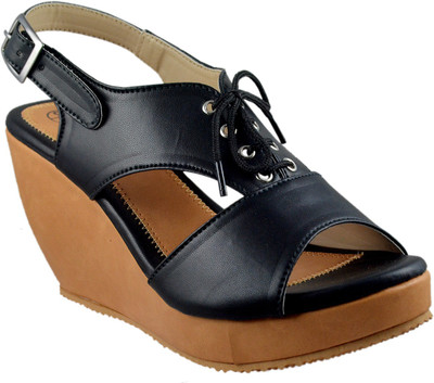 

Olive Fashion Women Black Wedges