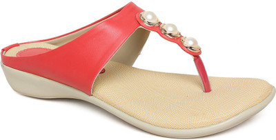 

Bare Soles Women Red Flats