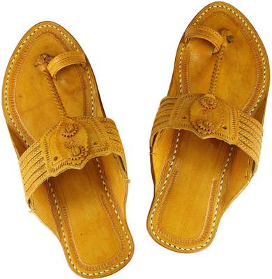 eKolhapuri Men Yellow Sandals