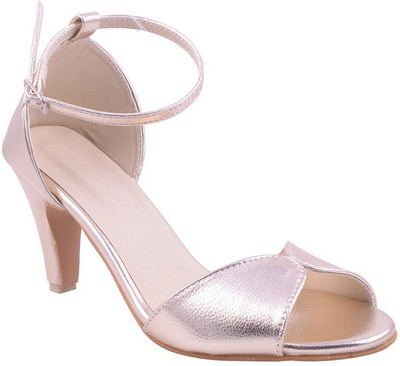 

Adorn Women Golden Heels