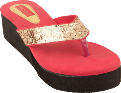 

Footrendz Women Pink Wedges