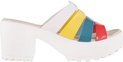 Metro Women 76,White-Multi Heels