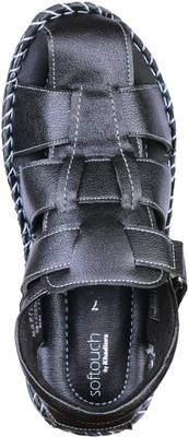 Khadim's Men Black Sandals