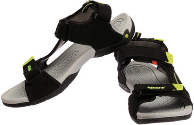 

Sparx Men BlackFlourscentGreen Sports Sandals